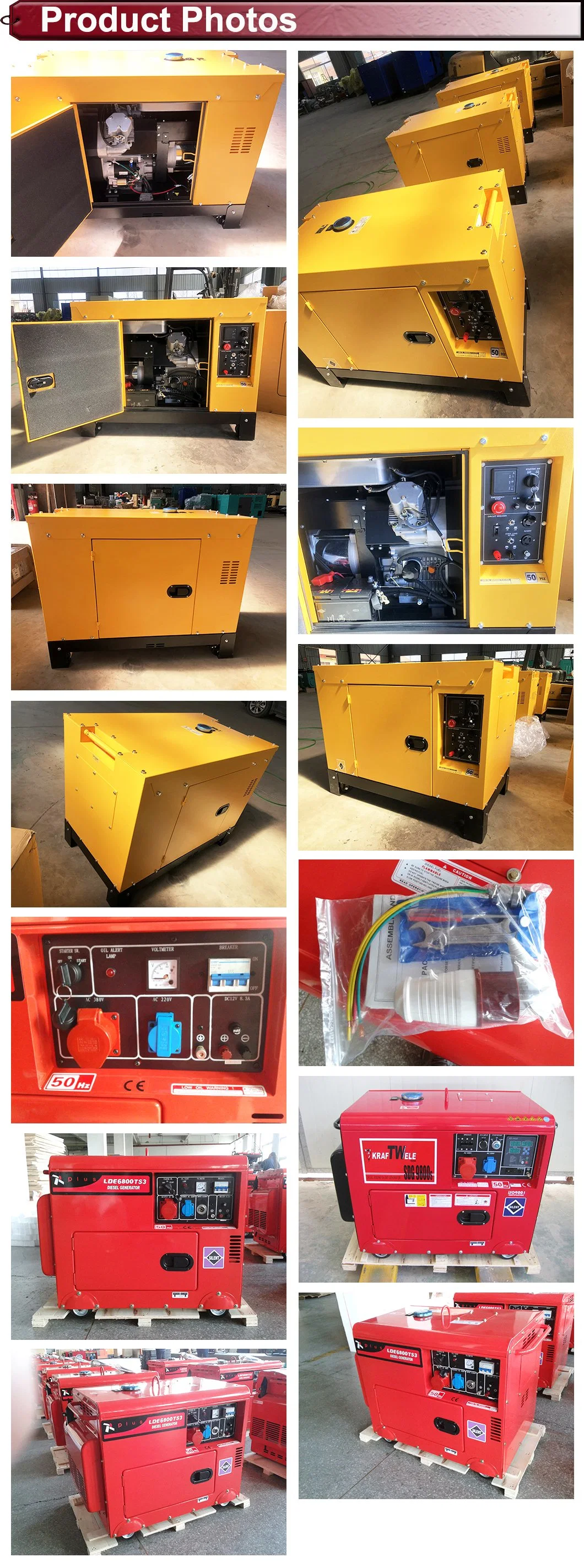 China 220V 50Hz 60Hz 3 Phase 12.5kVA 13kVA Silent/Soundproof Diesel/Gasoline Denyo Electric Generator Set/Generating/Generation Sound Proof Price